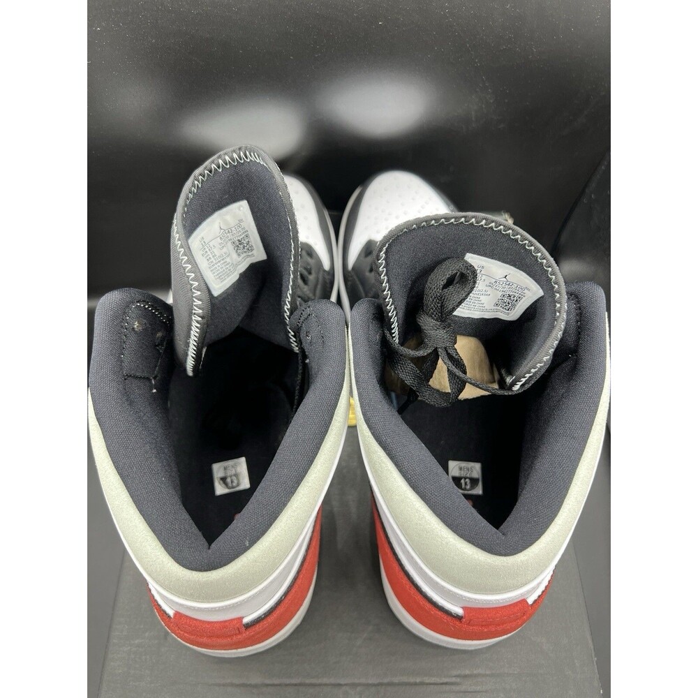 Air Jordan 1 Mid 'Red Black Toe' Men’s Size 13 (852542-100) VNDS OG ALL CLEAN! - Picture 13 of 16